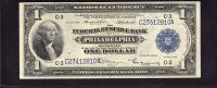 Fr.715, 1918 $1 Philadelphia Federal Reserve Bank Note, C23412810A, VF/XF